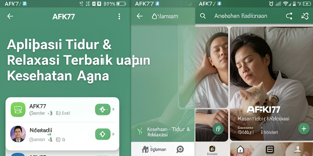 Antarmuka AFK77 yang sederhana dan menenangkan untuk relaksasi maksimal.