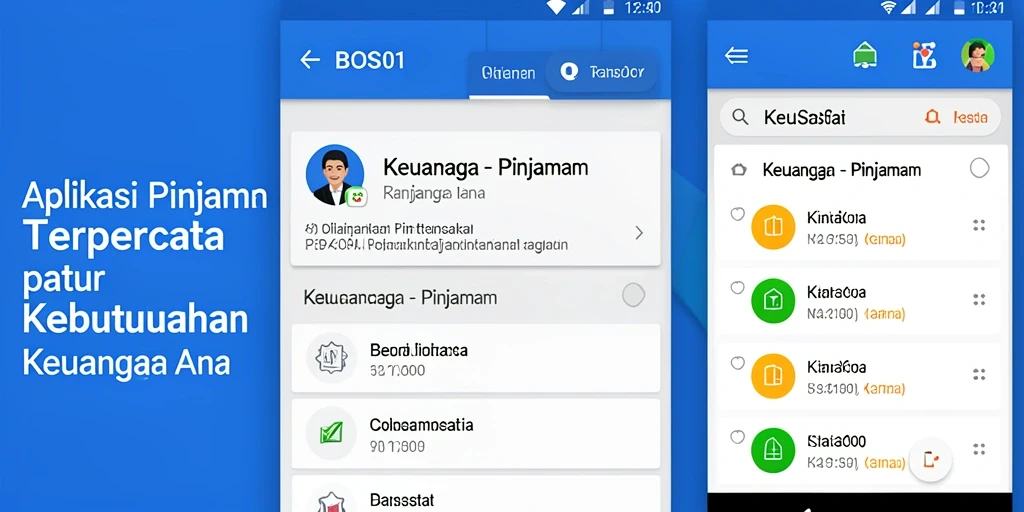 Antarmuka aplikasi BOS01 yang user-friendly dan mudah digunakan.