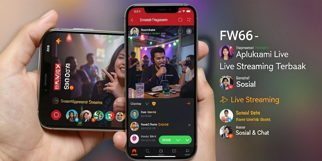 Tampilan antarmuka user-friendly aplikasi Live Streaming FW66.