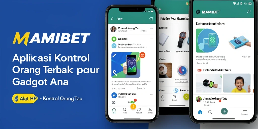 Tampilan antarmuka MAMIBET untuk kontrol orang tua.