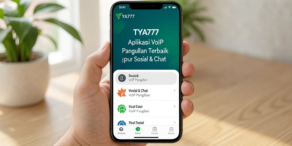Antarmuka TYA777 yang sederhana dan fungsional untuk VoIP Panggilan.