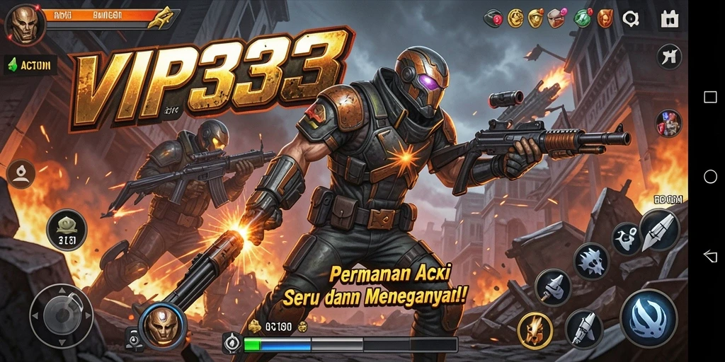 Tampilan antarmuka permainan VIP333 yang dinamis dan menarik.
